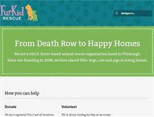 Tablet Screenshot of furkidrescue.org